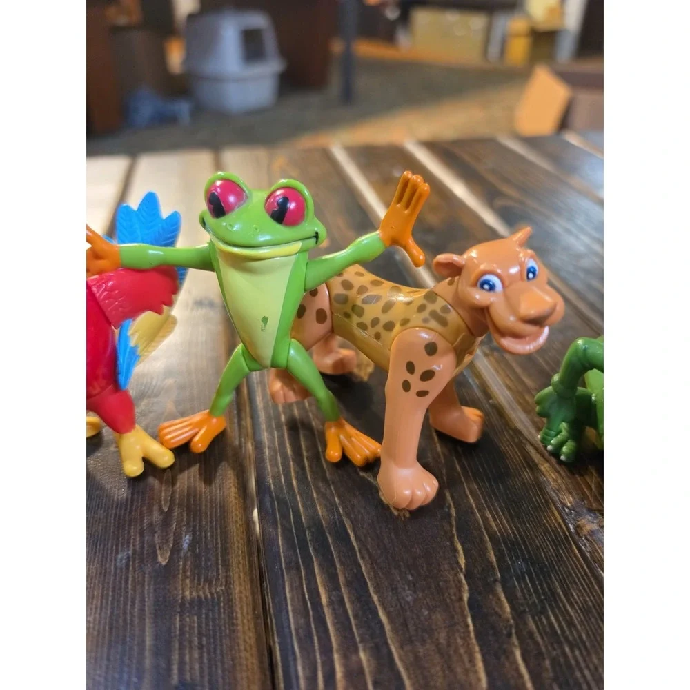 RFC Rainforest Cafe Poseable Figures PVC Lot of 6 y2k‎